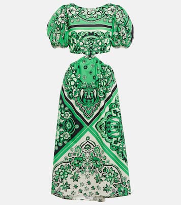 Printed cotton midi dress | REDValentino