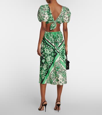 Printed cotton midi dress | REDValentino