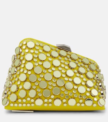 Midnight Mini embellished leather clutch | The Attico