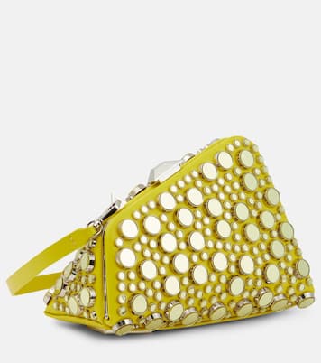 Midnight Mini embellished leather clutch | The Attico
