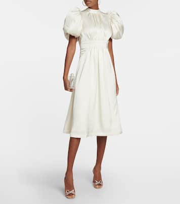 Open-back satin midi dress | Rotate