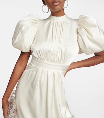 Open-back satin midi dress | Rotate