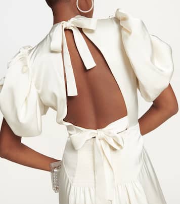 Open-back satin midi dress | Rotate