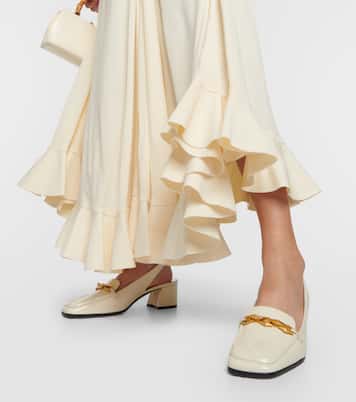 Diamond Tilda 45 patent leather slingback pumps | Jimmy Choo