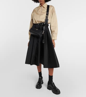 Borsa a spalla in Re-Nylon e pelle | Prada