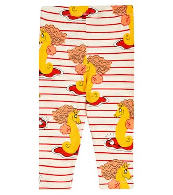 Baby printed cotton-blend leggings | Mini Rodini