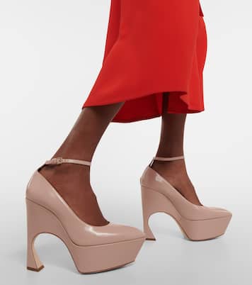 Salones con plataforma de piel | Victoria Beckham