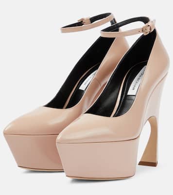 Salones con plataforma de piel | Victoria Beckham