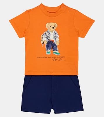 Baby cotton T-shirt and pants set | Polo Ralph Lauren Kids