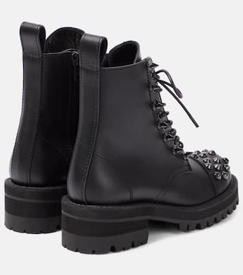 Verzierte Schnürstiefel aus Leder | Junya Watanabe