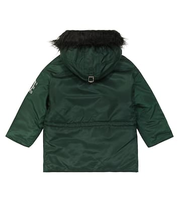 Parka in twill con cappuccio | MM6 Maison Margiela Kids