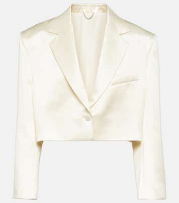 Blazer cropped in lana e seta | Magda Butrym