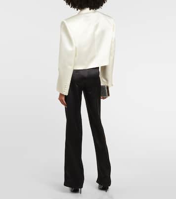 Blazer cropped in lana e seta | Magda Butrym