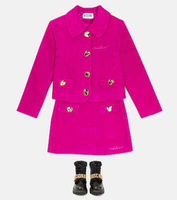 Wool-blend bouclé jacket | Moschino Kids