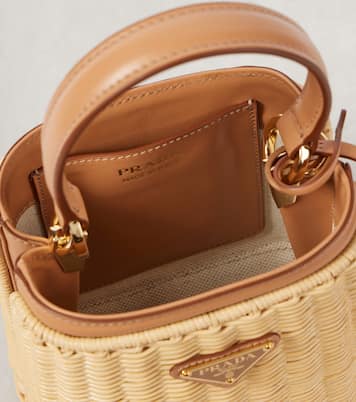 Secchiello Panier Mini con pelle | Prada