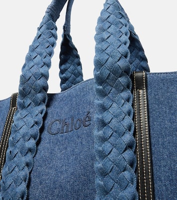 Cabas Woody Medium en jean | Chloé