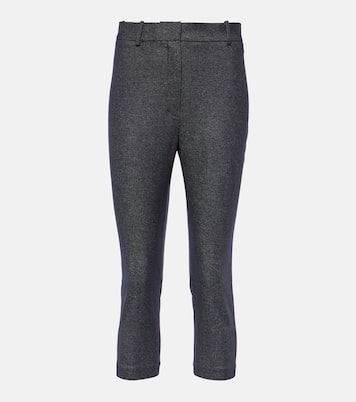 High-rise wool and cotton cropped pants | Magda Butrym
