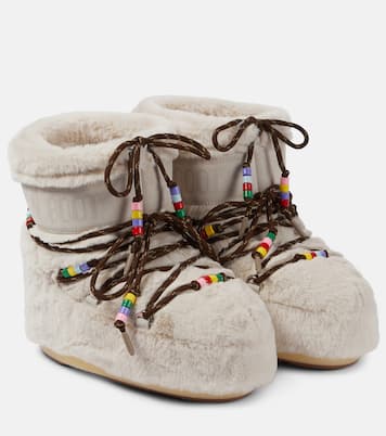 Resort Icon Low faux-fur snow boots | Moon Boot