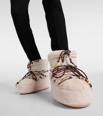 Resort Icon Low faux-fur snow boots | Moon Boot