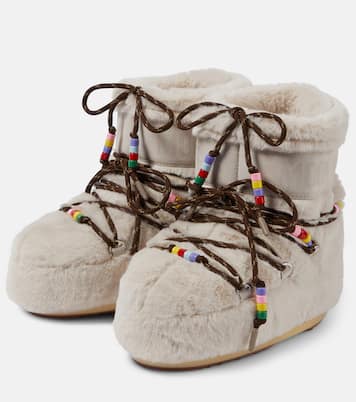 Resort Icon Low faux-fur snow boots | Moon Boot