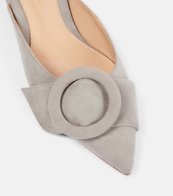 Slippers aus Veloursleder | Gianvito Rossi