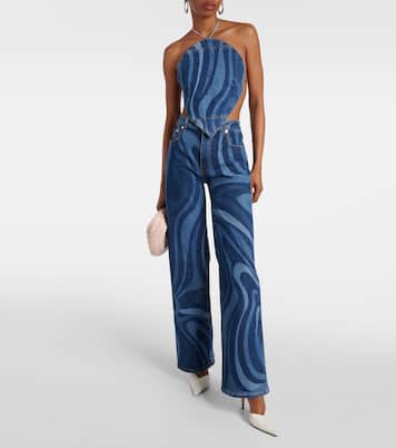 Top Marmo de denim | Pucci