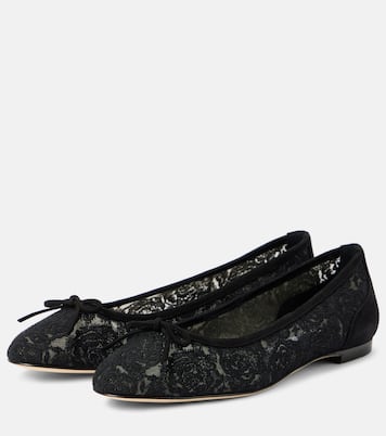 Ballerinas Verizzo aus Spitze | Manolo Blahnik