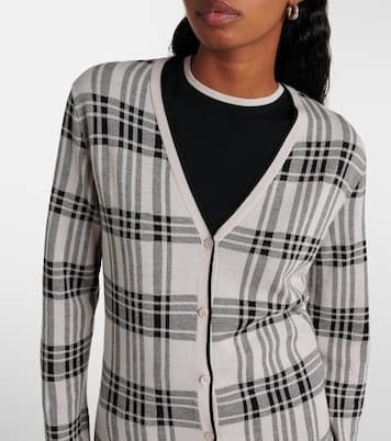 Cardigan Giara in lana a quadri | 'S Max Mara