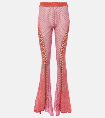 Open-knit cotton flared trousers  | Roberta Einer