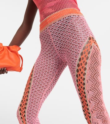 Open-knit cotton flared trousers  | Roberta Einer
