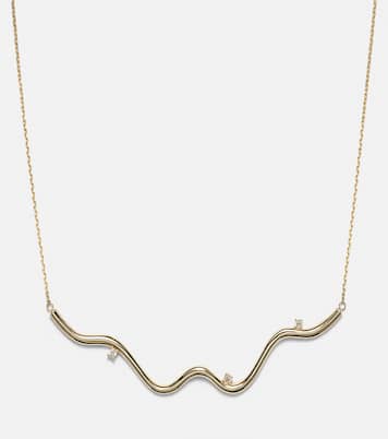 Collier Harbor Lights en or 10 ct et diamants | Stone and Strand