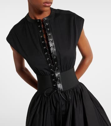 Abito midi in popeline di cotone | Alaïa