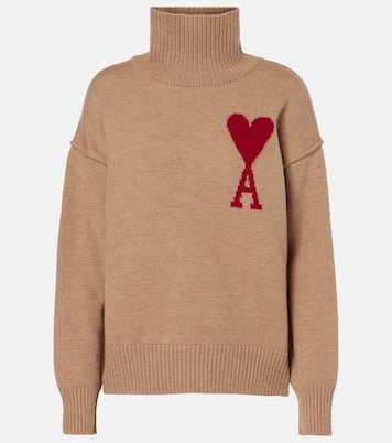 Rollkragenpullover Ami de Cœur aus Wolle | Ami Paris