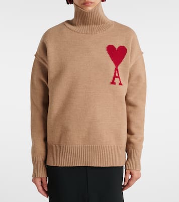 Rollkragenpullover Ami de Cœur aus Wolle | Ami Paris