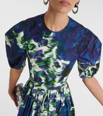 Abito midi in cotone con stampa floreale | Erdem