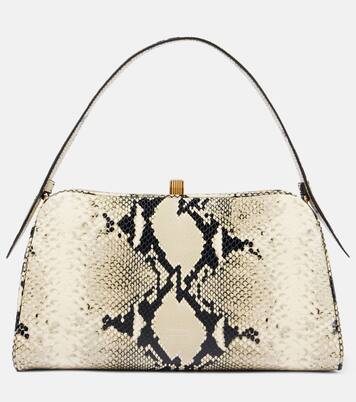 Cate snake-effect leather shoulder bag | Khaite