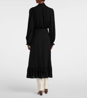 Robe midi en soie | Valentino