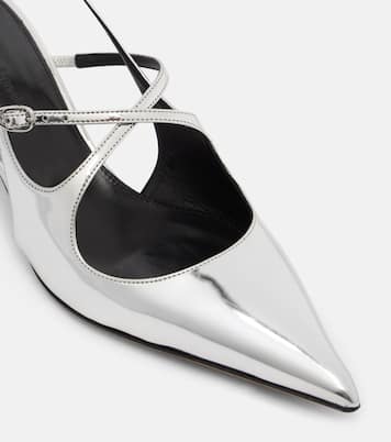 Slingback-Pumps Slash 40 aus Metallic-Leder | Proenza Schouler