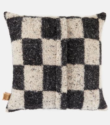 Ronce checked wool-blend cushion | The House of Lyria
