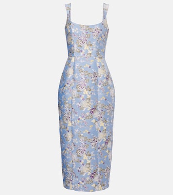 Abito midi Numa in broccato floreale | Markarian