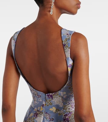 Abito midi Numa in broccato floreale | Markarian