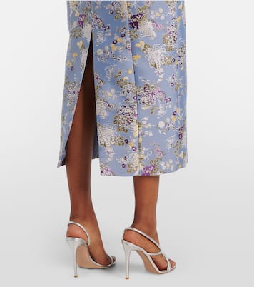 Abito midi Numa in broccato floreale | Markarian