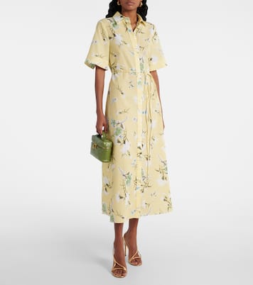 Robe chemise en coton à fleurs | Erdem