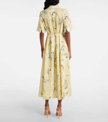 Robe chemise en coton à fleurs | Erdem