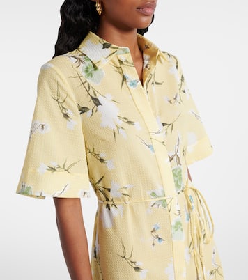 Robe chemise en coton à fleurs | Erdem