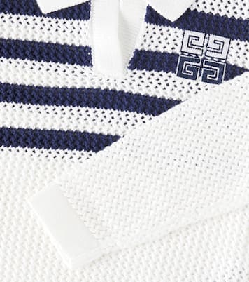 Pullover stile polo 4G in cotone a righe | Givenchy Kids