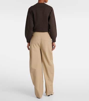 Weite Hose aus Baumwoll-Twill | Bottega Veneta