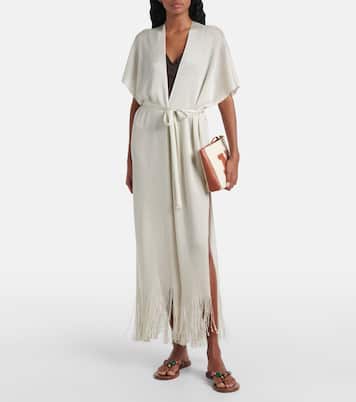 Zarelia fringed lamé kaftan | Max Mara