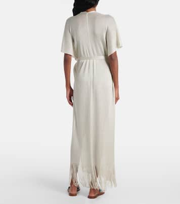 Zarelia fringed lamé kaftan | Max Mara