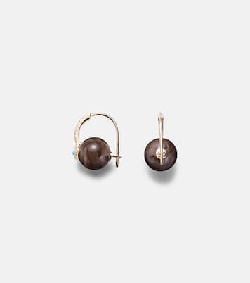 Boucles d'oreilles Evil Eye en or 14 ct et diamants | Sydney Evan